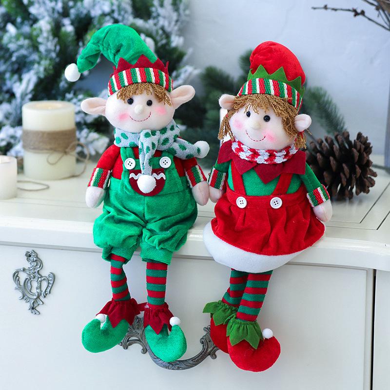 2025 Christmas Plush Leg Elf Doll Decorations for Boys and Girls Elf Toy Dolls New Year Home Decor Christmas Tree Ornaments