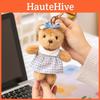Teddy Hoodie Dress Bear Keychain Plush Toy Stuffed Doll Bag Gift Decoration