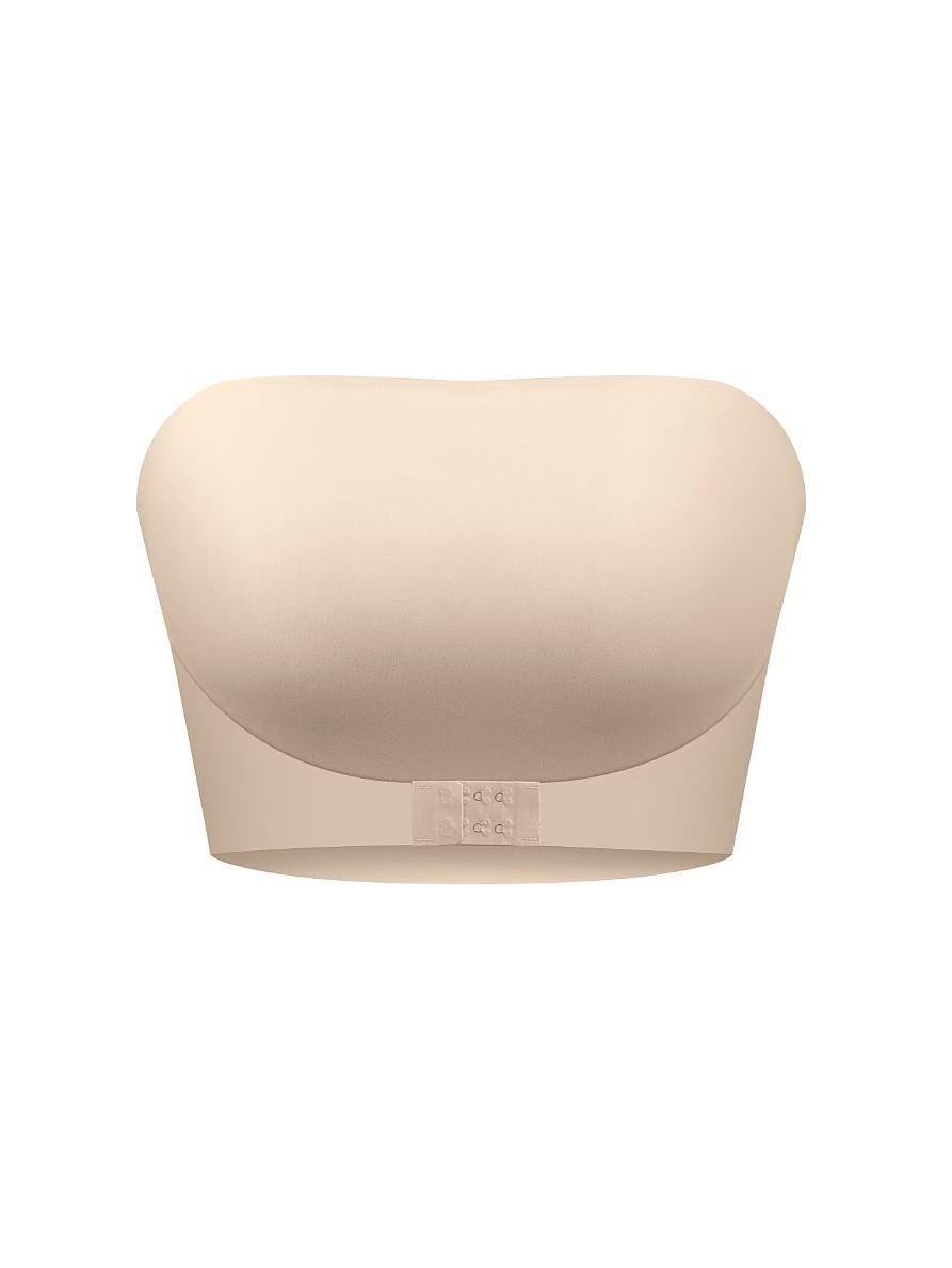 

Бесшовный бандо без бретелек с застежкой спереди и волнистым краем S