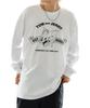 [IMPROVES] Casual [TOM & JERRY] Custom-made Buddies Oval Long Sleeve T-Shirt, Men's, White
