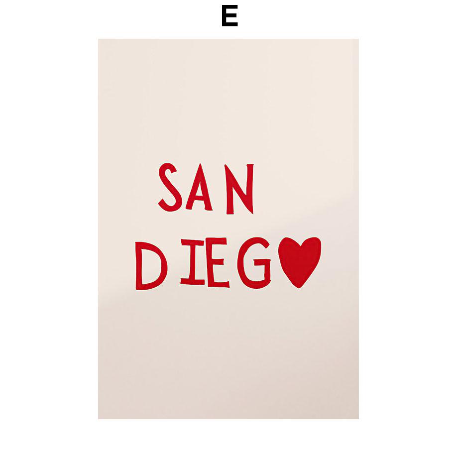 Family Quote Wall Art Posters Love Heart Prints Decoration Nordic Minimalist Picture Canvas Painting Bedroom Living Room Decor