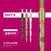 Target Darts Swiss Storm Onyx Dart Point  Set Of 3  26mm 30mm 35mm   Silver Gold