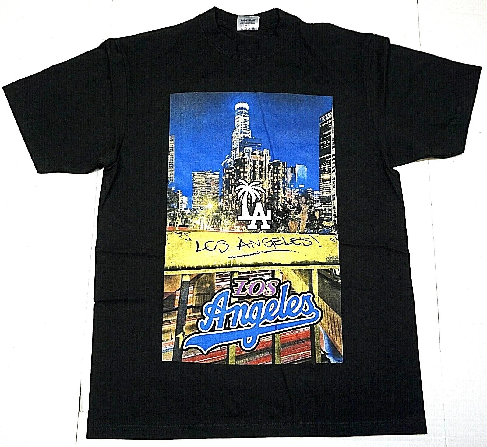 

Футболка Город Лос-Анджелес LA Sports Городской Уличный стиль Мужская Черная Новая M