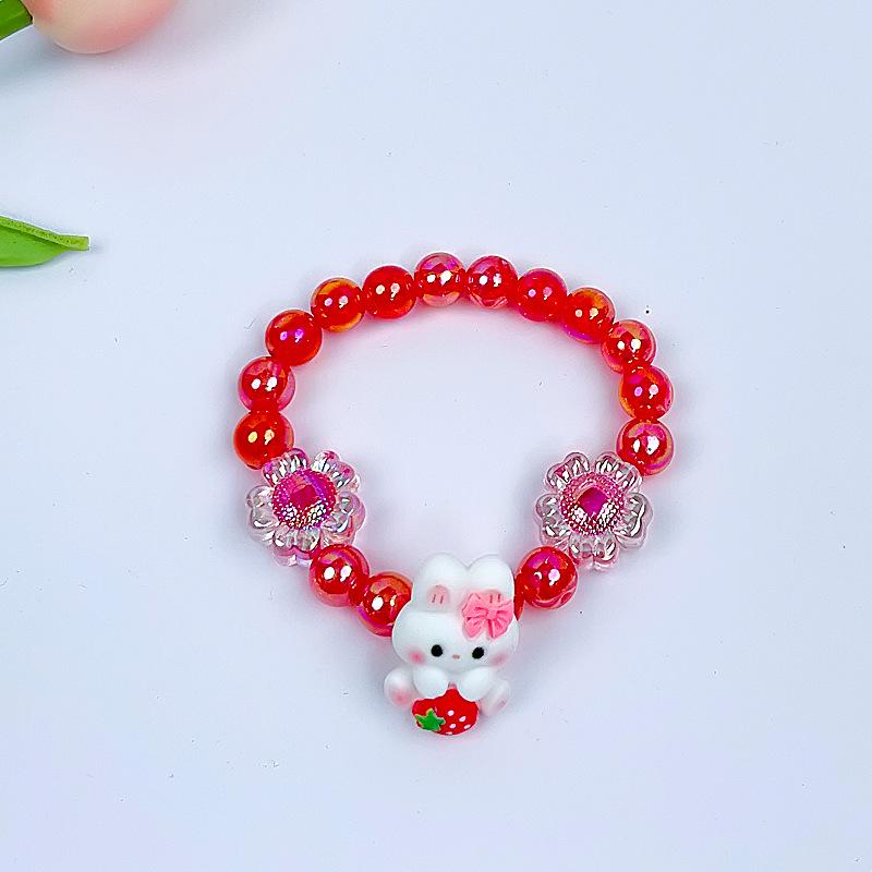 Cartoon Mermaid Pendant Beaded Bracelet for Girls