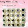 1pair 20mm Acrylic Fake Eyes Eyeballs 10 Styles DIY Doll Making Crafts  For BJD Doll