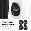 4-Pack Silicone Door Lock Buckle Protective Cover for Tesla Model 3 Y X S Highland Juniper Interior Moulding