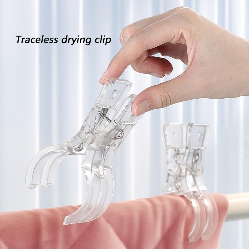 Multifunctional Big Size Plastic Clothes Clips for Securing Bedding and Garments Sturdy Laundry Pegs Ideal for Home Outdoor Use.