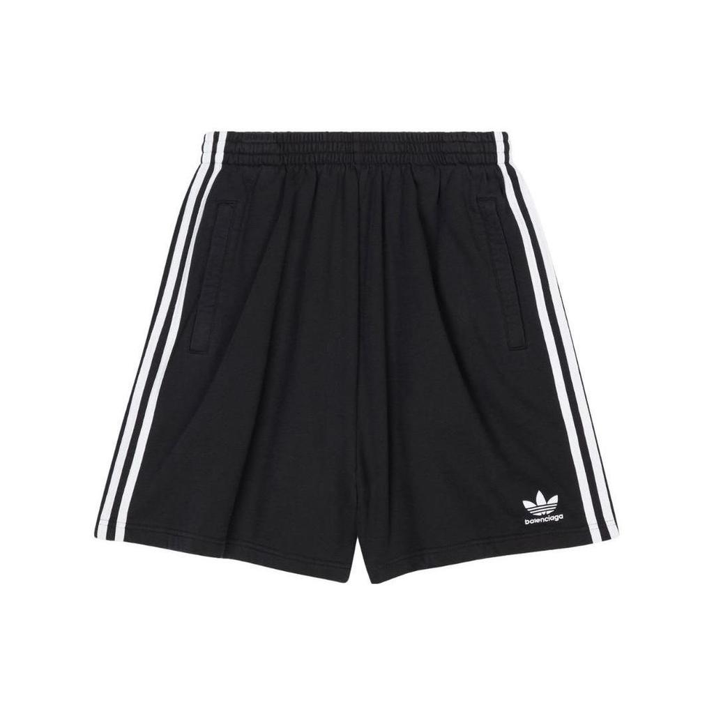 Balenciaga X Adidas Originals FW22 Casual Shorts Men's Black 723881TNVN28482