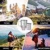 Outdoor Camping Ti 375ml Mug with Lid and Tea Filter Tea Cup for Camping Hiking Travel