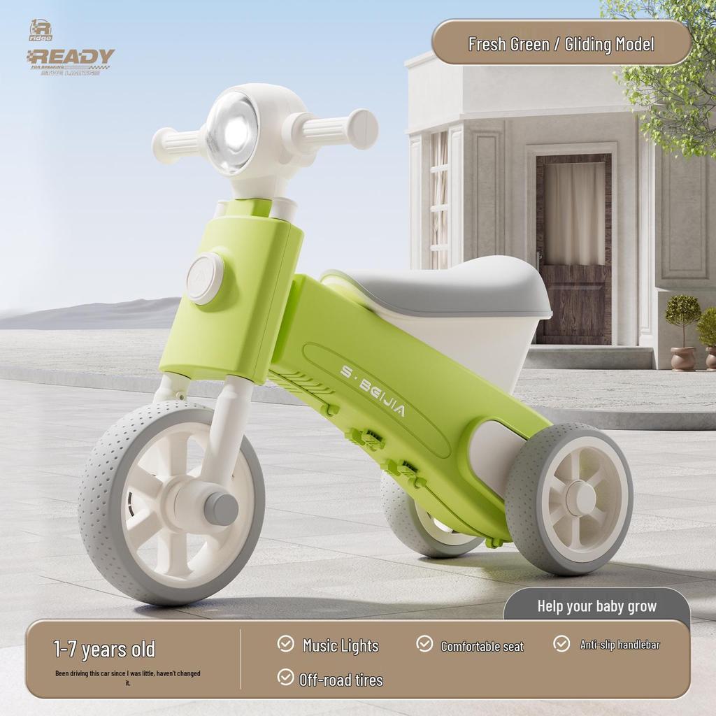 2025 Electric Balance Bike for Toddlers: 1-3 Years, Three-Wheeled, Entry-Level Scooter