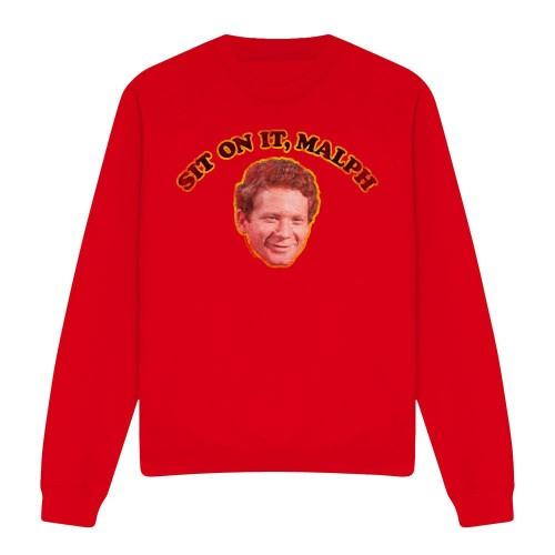 Happy Days Unisex Adult Sit On It Malph Sweatshirt