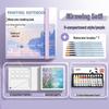Moyu Watercolor & Acrylic Travel Sketching Set: Portable Palette, Drawing Board, and Book for Painting and Sketching.