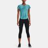 Under Armour Mileage Training Tight Fit Seven-Quarter Fitness Pants Women Bottoms Black 1362687-001