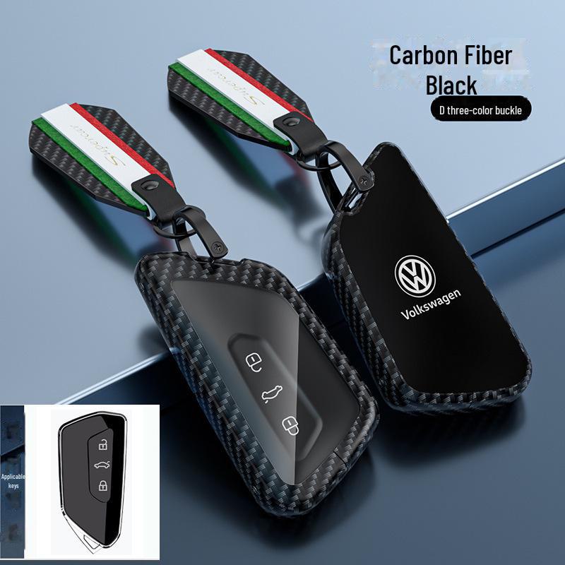Kryt klíče Volkswagen Lavida pro 24 modelů - Sagitar, Tanyue, Tiguan, Bora a další - Skořepina s přezkou na tašku do auta - Chraňte své klíče stylově.