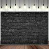 7x5ft Black Brick Wall Backdrop: Elevate Halloween Birthdays & Photo Booths - Versatile Vintage & Horror Party Background