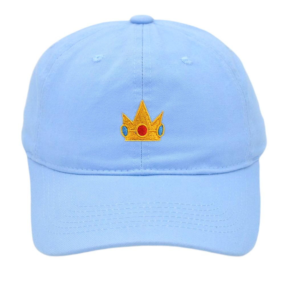 Crown Embroidered Baseball Cap Princess Peach Girl Hat Rosalina Dad Cap Spring Summer Beach Women Comfortable Sun Hat