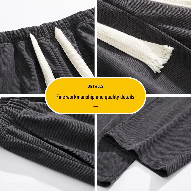 Foss Phil Men's Autumn/Winter Corduroy Straight Leg Casual Pants