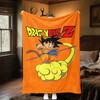 1PC Son Goku  Print Flannel Blanket, High quality All Seasons, Home Decor, Warmth and Comfort, Perfect for Christmas Gifts
