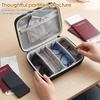 4 Slot Sunglasses Travel Case Portable Glasses Storage Box with Adjustable Slot Hard Shell Eyeglasses Case Sunglasses Organizer#
