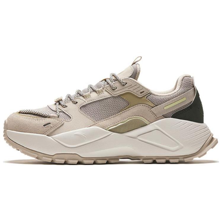 

новые кроссовки Anta Star River с амортизацией, износостойкие, увеличивающие рост, низкие, массивные, мужские, бело-серые 42