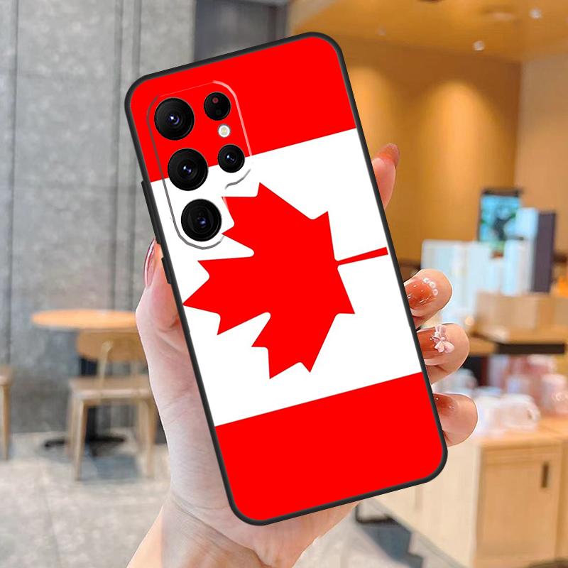 

Canada Canadian Flag Phone Case For Samsung Galaxy S25 S24 S23 S22 S20 S21 Ultra S9 S10 Plus S25 FE Back Cover Galaxy S23Ultra