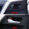 4pcs Carbon Fiber Color Inner Door Open Handle Cover for Toyota RAV4 2013 2014 2015 2016 2017 2018