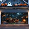 Creepy living room! Halloween garage skulls