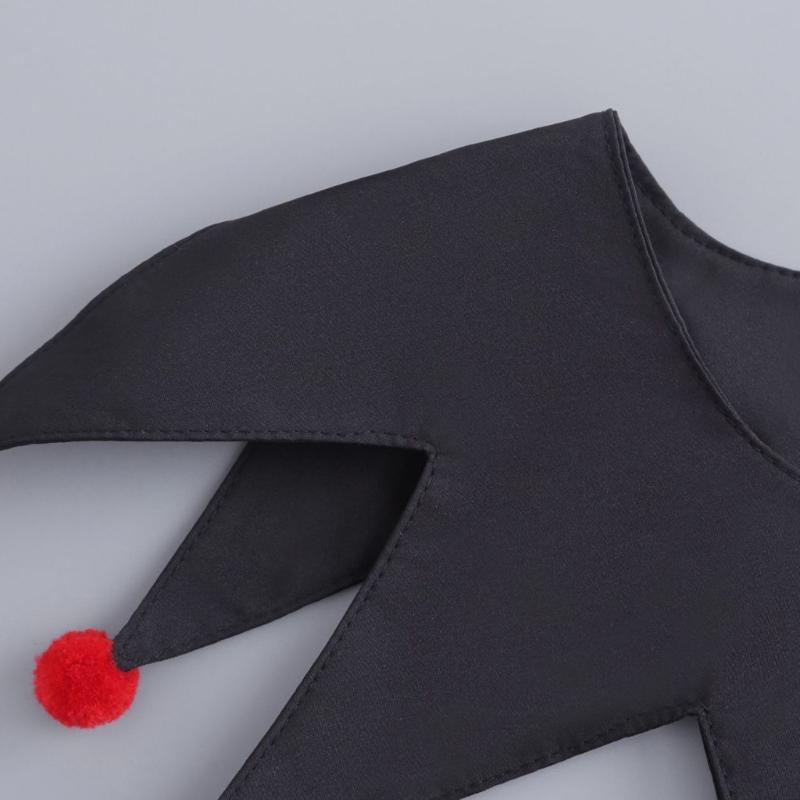 Weihnachtsclown Abnehmbarer Kragen Spitzes Design Hofstil Dekorkragen Cosplay Kostüm Accessoire für Punk-Styling