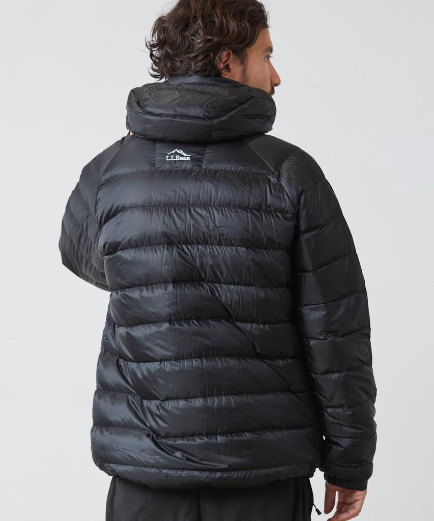 LL Bean Ultralight 850 Down Jacket with Japan Size Saddle 1000043223 Men's Hood, Fit, Small, Brown,