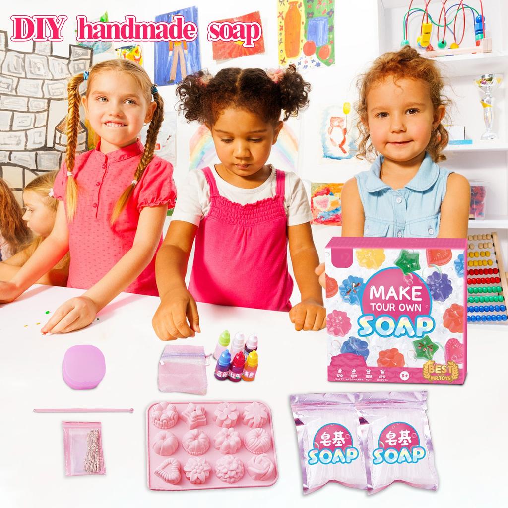 DIY Soap. Crystal Soap. Plant Soap. Making Materials. Girls' Toy Set
