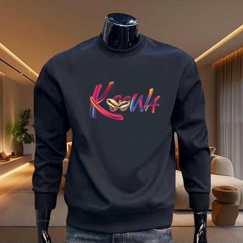 Cross-Border American Style Men's Autumn/Winter Hoodie - Round Neck, Long Sleeve, Trendy Brand Jacket for Couples