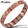 Doppelreihiges magnetisches Armband aus reinem Kupfer mit 3500 Gauss Magnet-Armband Minimalistisches Design Schmuck Geschenke