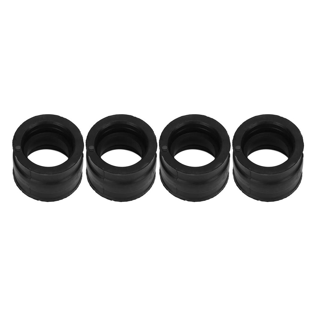 4pcs Carburetor Intake Manifold Boots Rubber 35mm To 37mm Replacement for CB650 RC03 1979‑1982