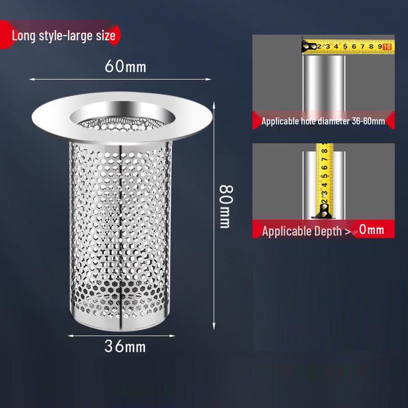 Edelstahl Badezimmer Bodenablauf Filter Kanaldeckel