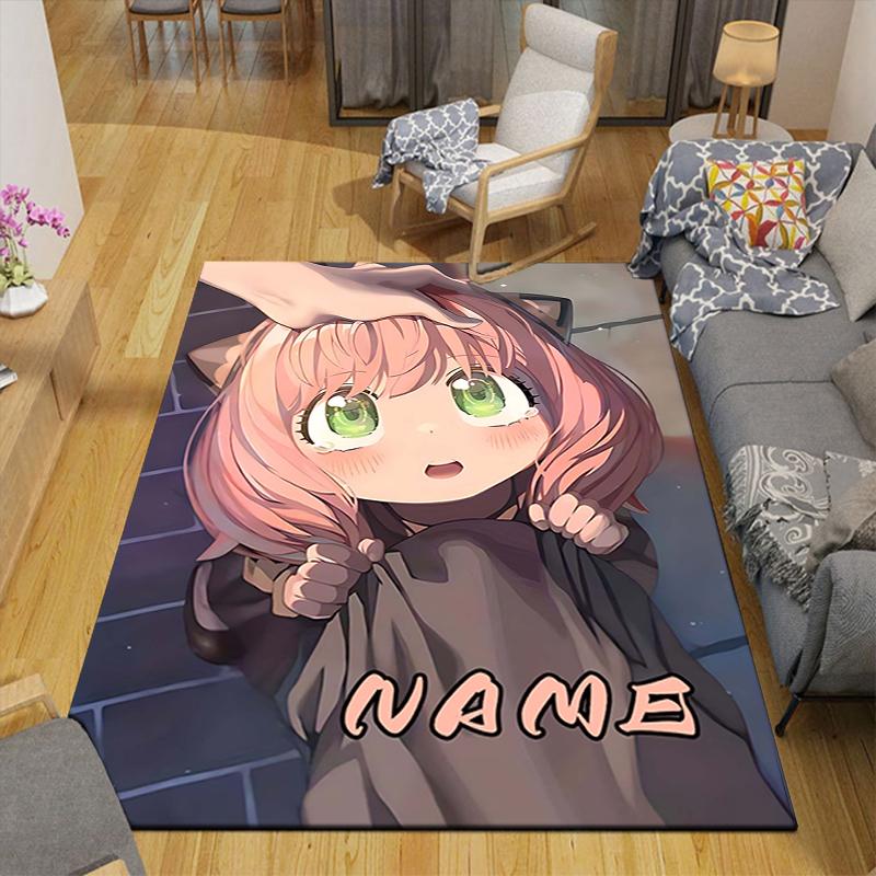Custom 1Pc Pink Hair Cat Ears Rug Office Carpet Indoor Outdoor Entrance Doormat Nonslip Soft And Comfortable Living Room D2915255