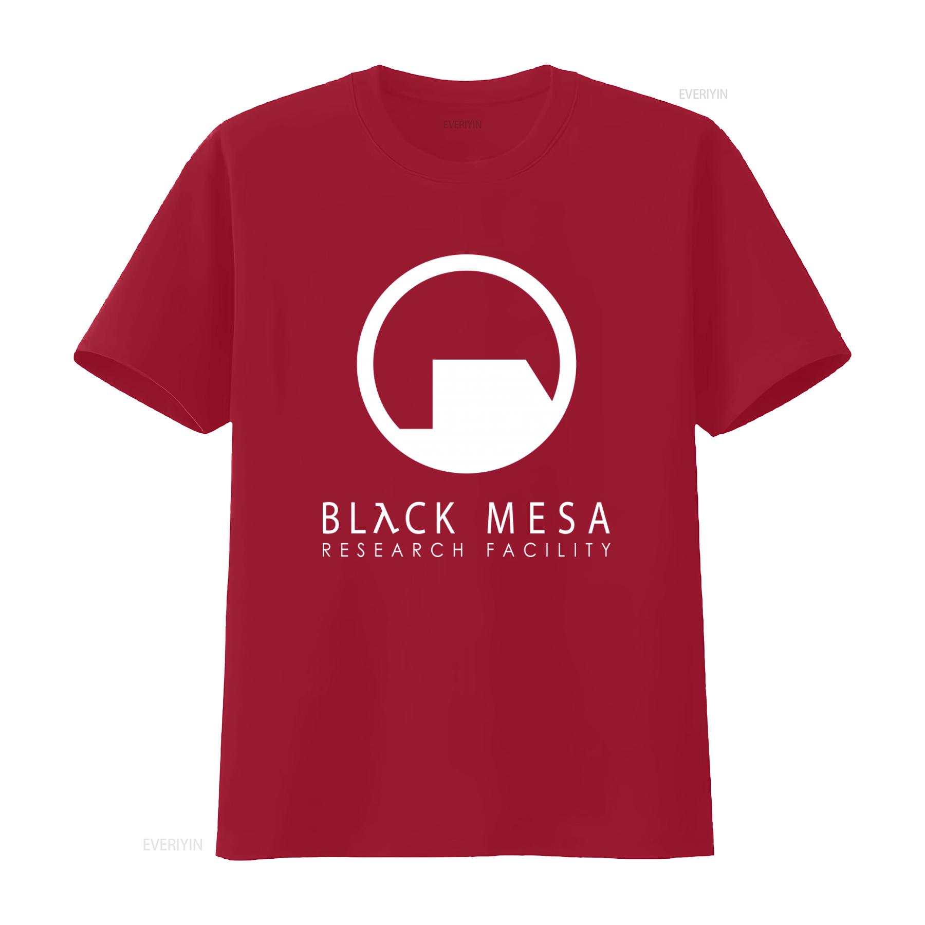 

Black Mesa Half Life Design Euro Cotton T Shirt For vintage Washed designer clothes Versatile Casual Slightly Breathable homme S