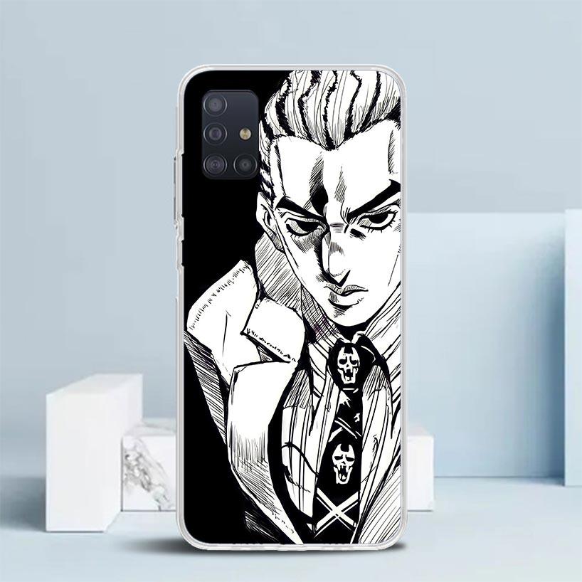 JoJo Kira Yoshikage Killer Queen Soft Cover for Samsung Galaxy A12 A22 A32 A52 A72 A02S Phone Case Note 20 Ultra 10 S10 Plus A51
