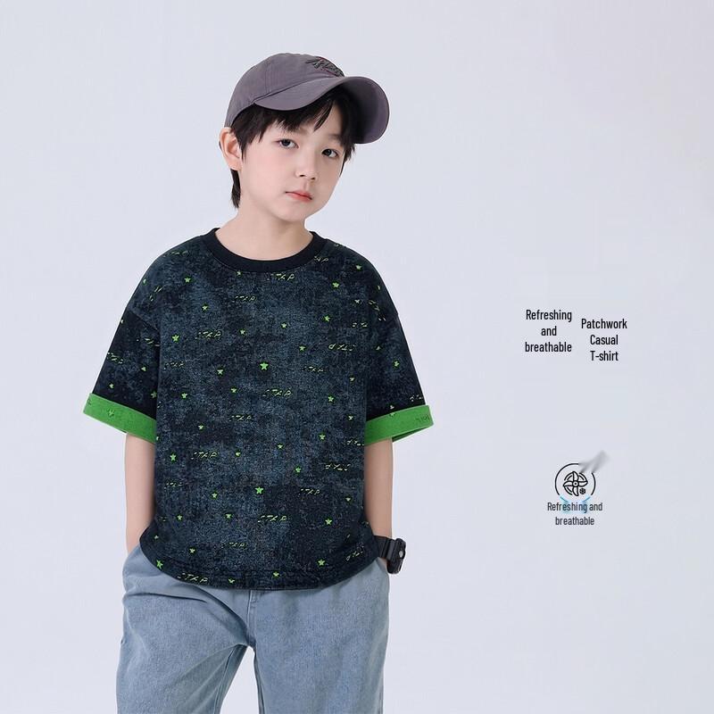 

Boys Casual Cotton Blend Short-Sleeve T-Shirt 160