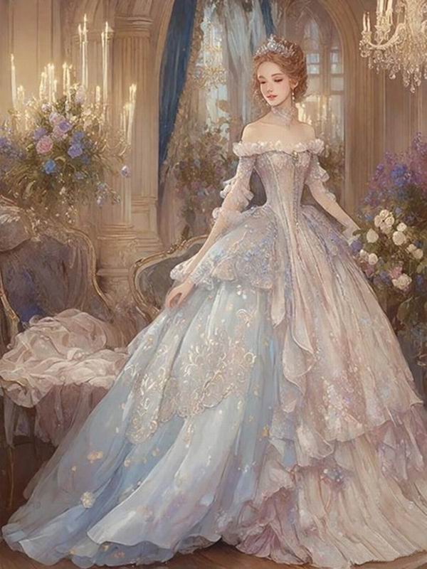 

Diy Алмазная картина Новая коллекция 2024 Фэнтези Принцесса Полный квадратный круглый дрель Стразы Вышивка Красивая женщина Мозаика Наборы для вышивки крестом Round drill 30x40cm