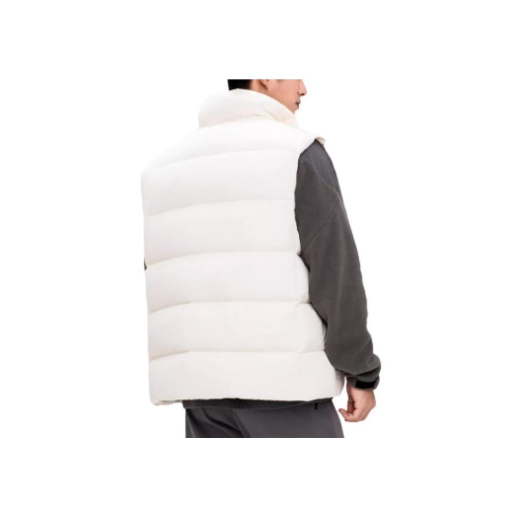 Asics Sports Lifestyle Series Stand Collar Warm Versatile Vest Men Vest Birch-White 2031F149-200