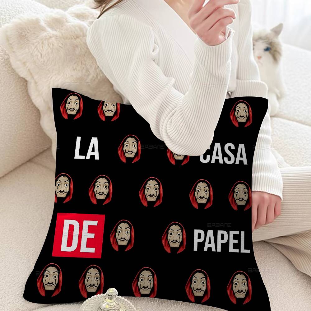 La Casa De Papel Money Heist Pillow Gift Home Office Decoration Bedroom Sofa Car Cushion Cover case 45x45