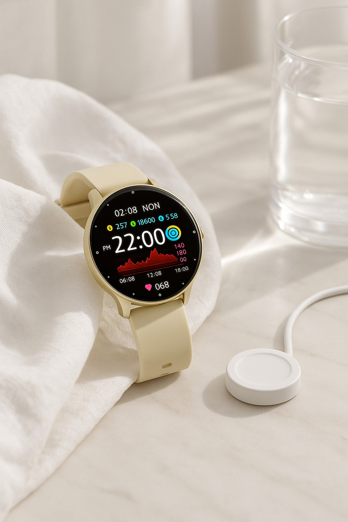 Waterproof Bluetooth Smart Watch with Blood Pressure & Sleep Detection - Sports & Health Monitoring Smart Watch