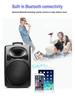 12-Inch Portable Bluetooth Speaker with High Volume for Outdoor Events and Karaoke