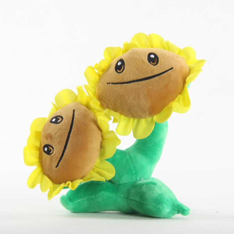 Non-Toxic New Plants Vs Zombies Plush Stuffed Toys Starfruit Split Pea Threepeater Laser Bean Imp Zombie Cartoon Game Cute Doll Kids Gifts