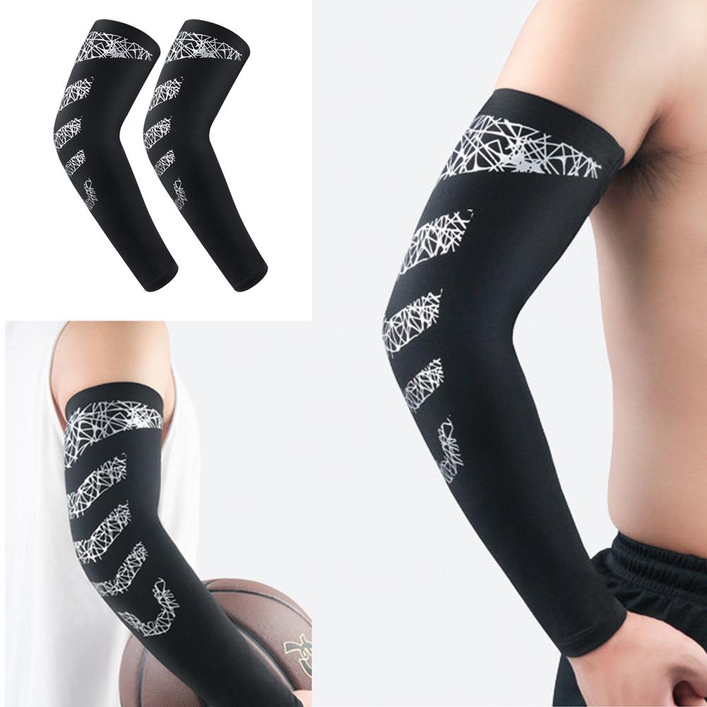 

1 шт., УФ-защита от солнца, компрессионные нарукавники, баскетбольные дышащие нарукавники для татуировок, охлаждающие спортивные нарукавники M чёрный