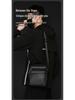 Men's Genuine Leather Crossbody Shoulder Bag - Top Grain Cowhide, Small Storage, Tool Bag