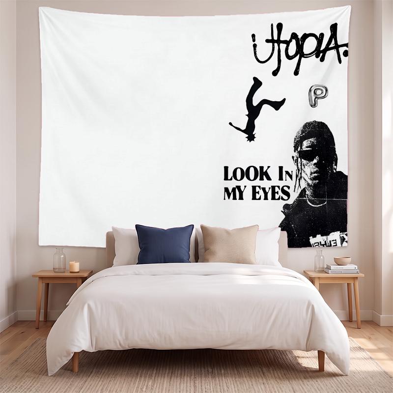 Travis Scott (5) Art Wall Hanging Tapestry for Home Bedroom Living Room Decor Great Gift Idea