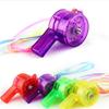 Vibranted LED Light Up Whistles 6 Pack Plastic Cheering Tools for Night Event Festival Celebration