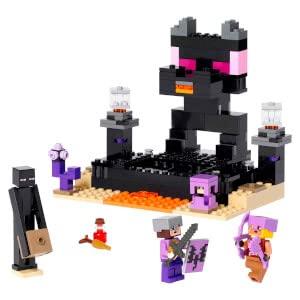Zabawka LEGO Minecraft Arena Końca - Idealny Prezent na Urodziny, Boże Narodzenie, dla Chłopców, Dziewczynek, Dzieci w Wieku 8, 9, 10 Lat, Uczniów Szkoły Podstawowej - Minecraft Dobry
