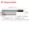8 inch Kitchen Cleaver Slicing Chopping Knife Stainless Steel Boning Meat Knife Wood Handle Chinese Butcher Knife Cooking